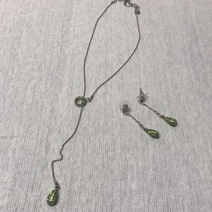 Necklace and earrings